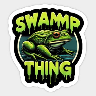 Swamp Thing Frog Sticker